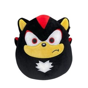 SHADOW Sonic the Hedgehog Squishmallow Plush Pillow Toy SEGA Black and Red